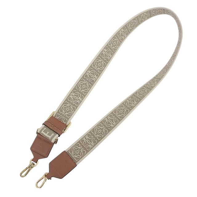 LOEWE（ロエベ） ショルダーストラップ キャンバス/レザー ベージュ