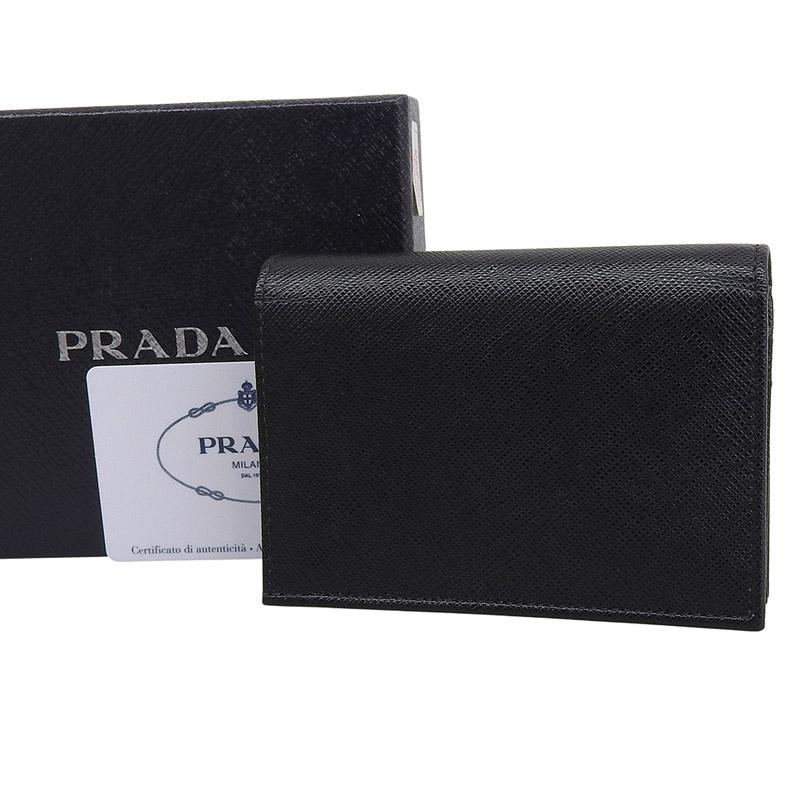 SAFFIANO（PRADA） プラダ PRADA 二つ折り財布 コンパクトウォレット