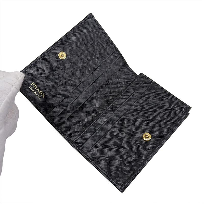 SAFFIANO（PRADA） プラダ PRADA 二つ折り財布 コンパクトウォレット
