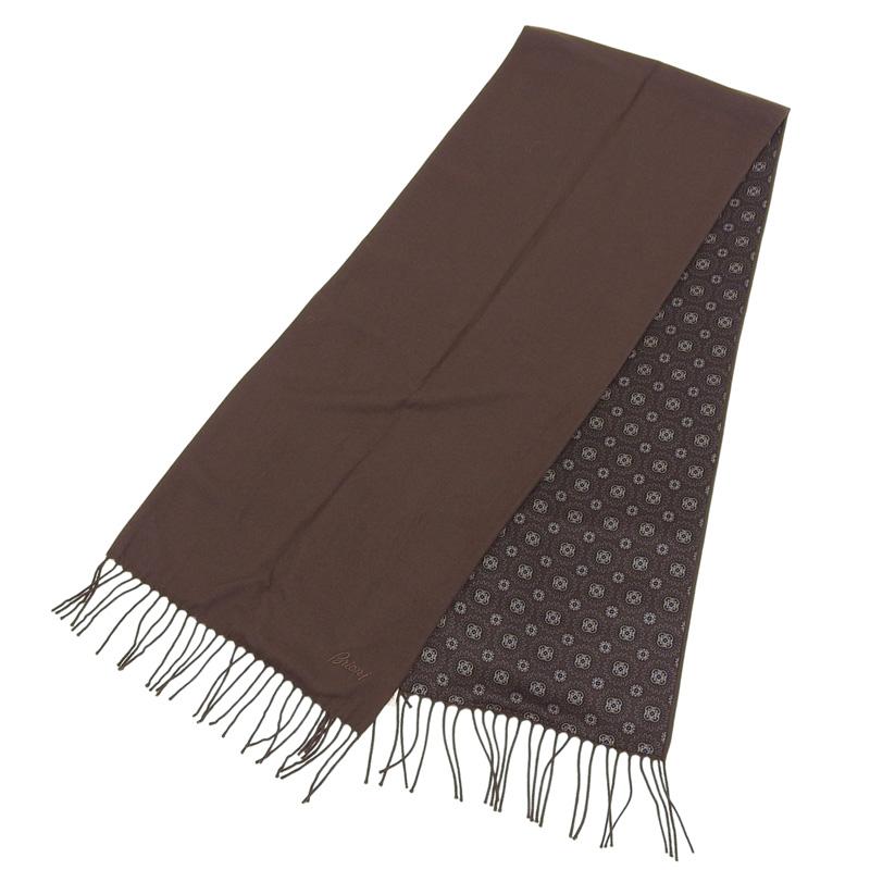 Brioni（ブリオーニ） マフラー シルク/カシミア ブラウン 中古 新入荷