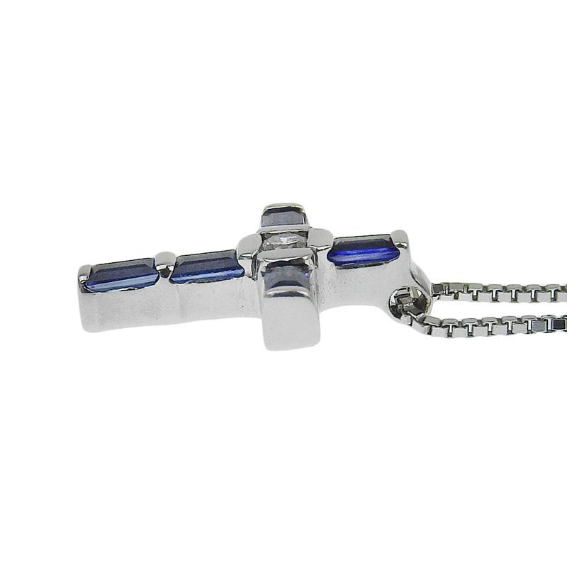 ダミアーニ DAMIANI ルミエール ネックレス K18WG サファイア ダイヤモンド 中古 新入荷 OBJ0266 | DAMIANI | 03