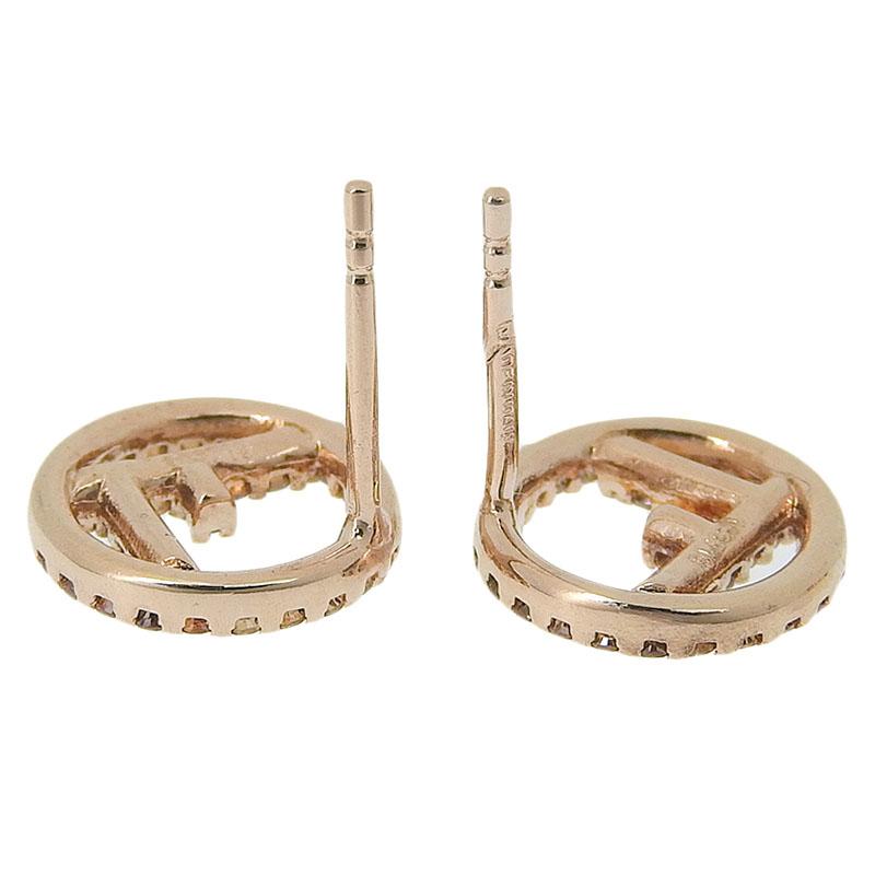 FENDI エフ イズ ピアス ピンクゴールド F is FENDI フェンディ エフイズ ピアス GP ラインストーン