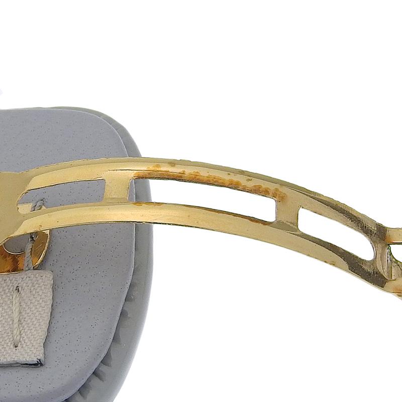 ミュウミュウ MIUMIU ヘアアクセサリー ロゴ バレッタ ヘアクリップ パテントレザー パールグレー 5IF092 069 中古 新入荷 OBJ0296 | miu miu | 03