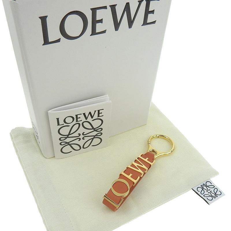 LOEWE ロエベ ボールド チャーム キーリング レザー 真鍮