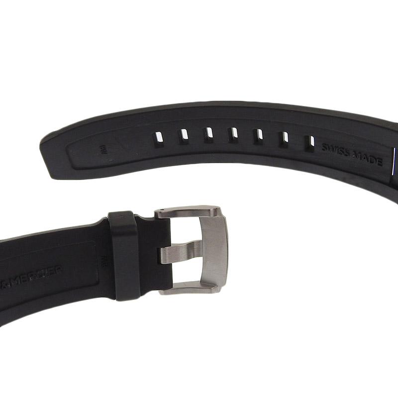 ボーム＆メルシェ BAUME＆MERCIER クリフトン メンズ 自動巻き 腕時計 SS/ラバー ブラック文字盤 M0A10339 中古 新入荷 OW0415 CLIFTON（BAUME&MERCIER） ボーム＆メルシェ BAUME＆MERCIER