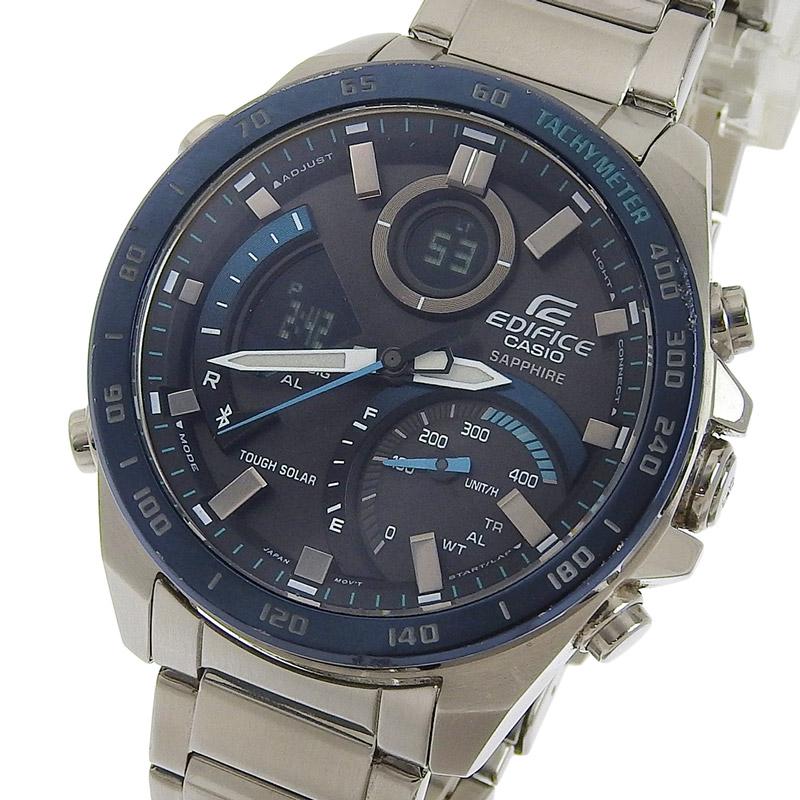CASIO（カシオ） 時計 エディフィス ソーラー 腕時計 メンズ SS