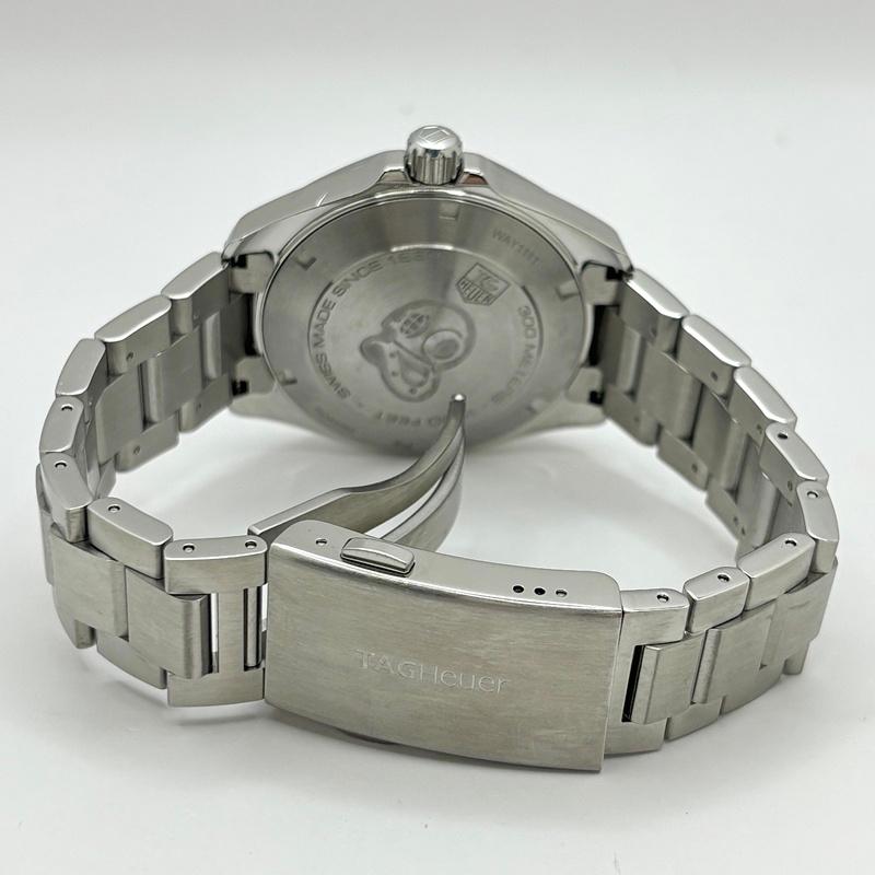 タグホイヤー アクアレーサー WAY1111 SS ホワイト文字盤 クオーツ アクアレーサー タグホイヤー TAG HEUER メンズ クォーツ 腕時計 SS