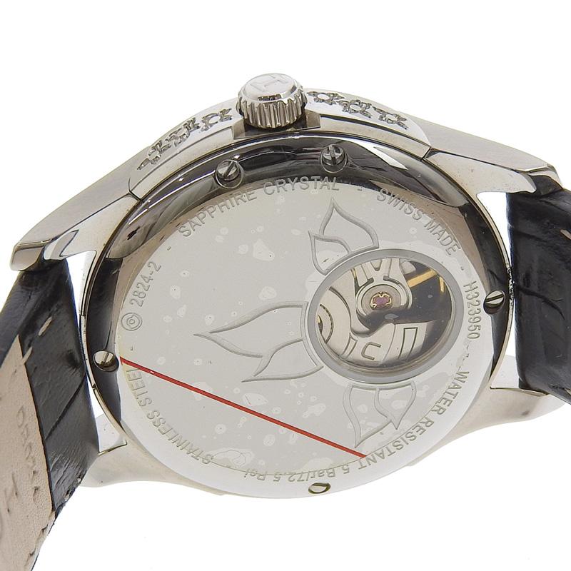 ハミルトン HAMILTON ジャズマスター時計 レディース 自動巻き 腕時計 SS/革 ブラック文字盤 H323950 中古 新入荷 OW0467 HAMILTON（ハミルトン） 腕時計 腕時計 Jazzmaster （ジャズマスター