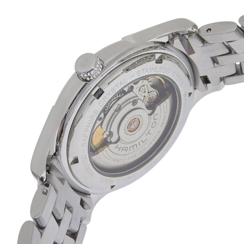 ハミルトン HAMILTON リンウッド メンズ 自動巻き 腕時計 SS ブラック文字盤 H185150 中古 新入荷 OW0485 HAMILTON（ハミルトン） リンウッド メンズ 自動巻き 腕時計 SS