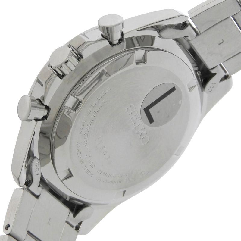 セイコー SEIKO メンズ クォーツ クロノグラフ 腕時計 SS ダークブルー文字盤 SBTR011 美品 新入荷 OW0501 SEIKO（セイコー） メンズ クォーツ クロノグラフ 腕時計 SS ダーク