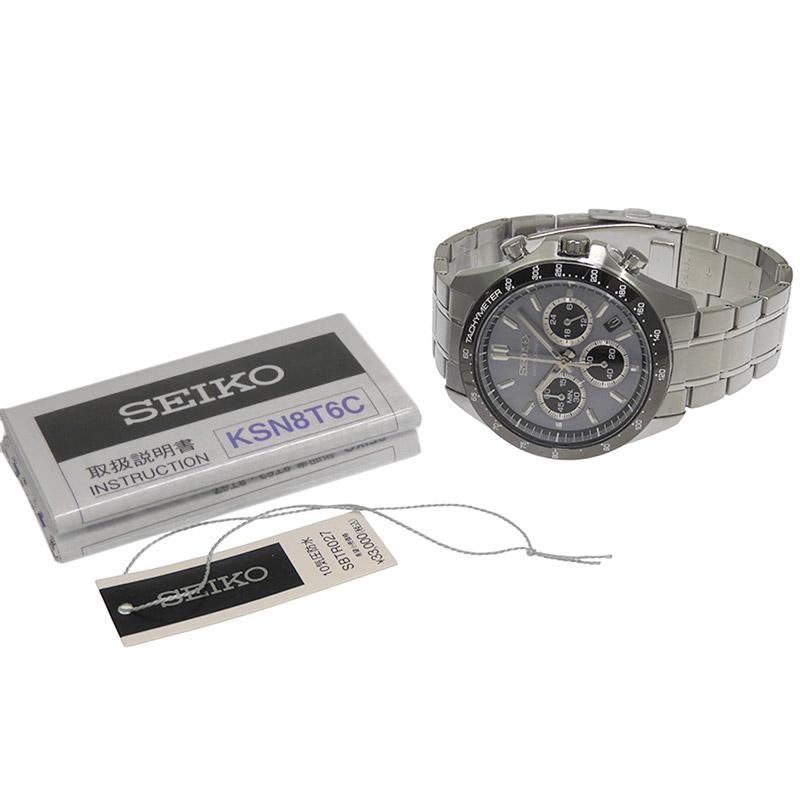 SEIKO（セイコー） メンズ クォーツ クロノグラフ 腕時計 SS グレー