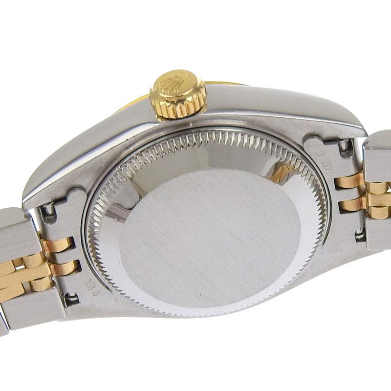 ロレックス ROLEX デイトジャスト レディース 自動巻き 腕時計 SS/YG 10Pダイヤ シェル文字盤 U番 1997年 69173NG 中古 新入荷 RO0289 デイトジャスト ロレックス ROLEX レディース 自動巻き 腕時計 SS/YG