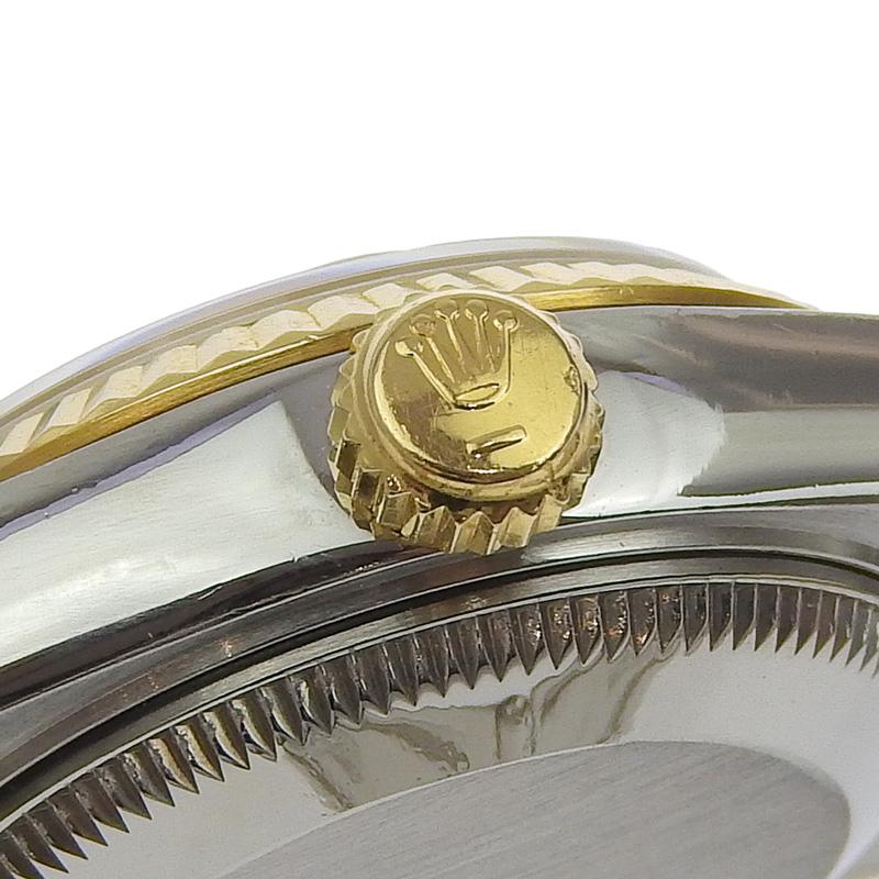 ロレックス ROLEX デイトジャスト レディース 自動巻き 時計 SS/YG ホワイトローマン ホワイト文字盤 W番 1994年 69173 中古 新入荷 RO0294 デイトジャスト ロレックス ROLEX レディース 自動巻き 時計 SS/YG