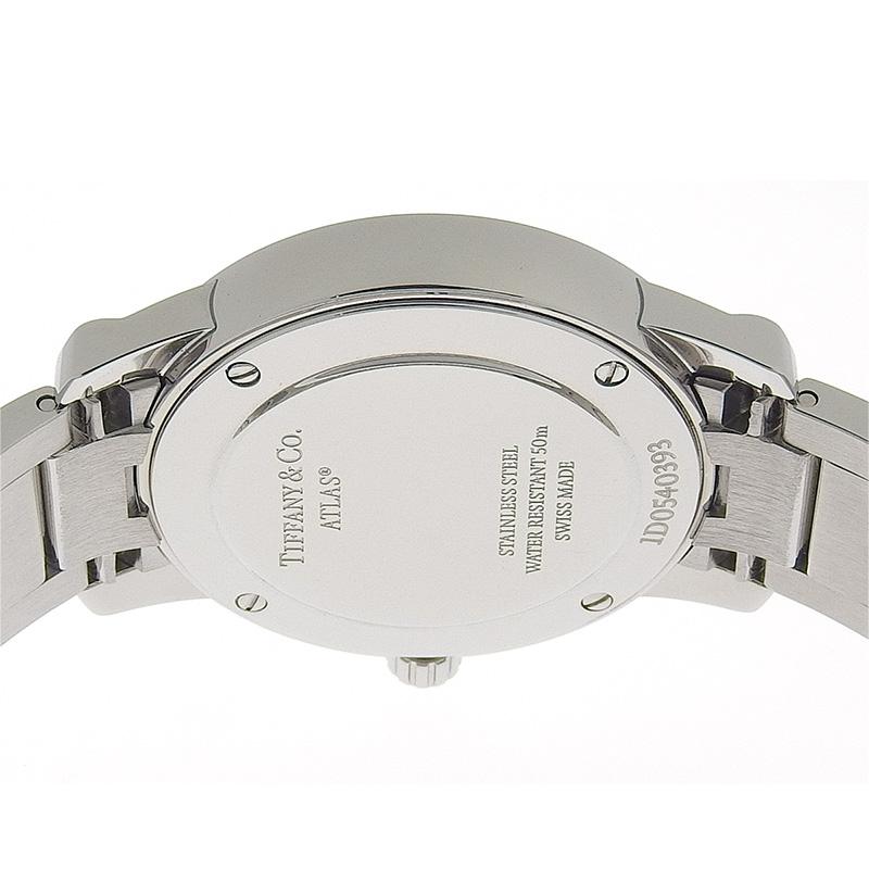 ティファニー TIFFANY & Co. アトラスドーム レディース クォーツ 腕時計 SS ブルー文字盤 32777619 中古 新入荷 TI0129 Tiffany Atlas ティファニー TIFFANY & Co. アトラスドーム レディース
