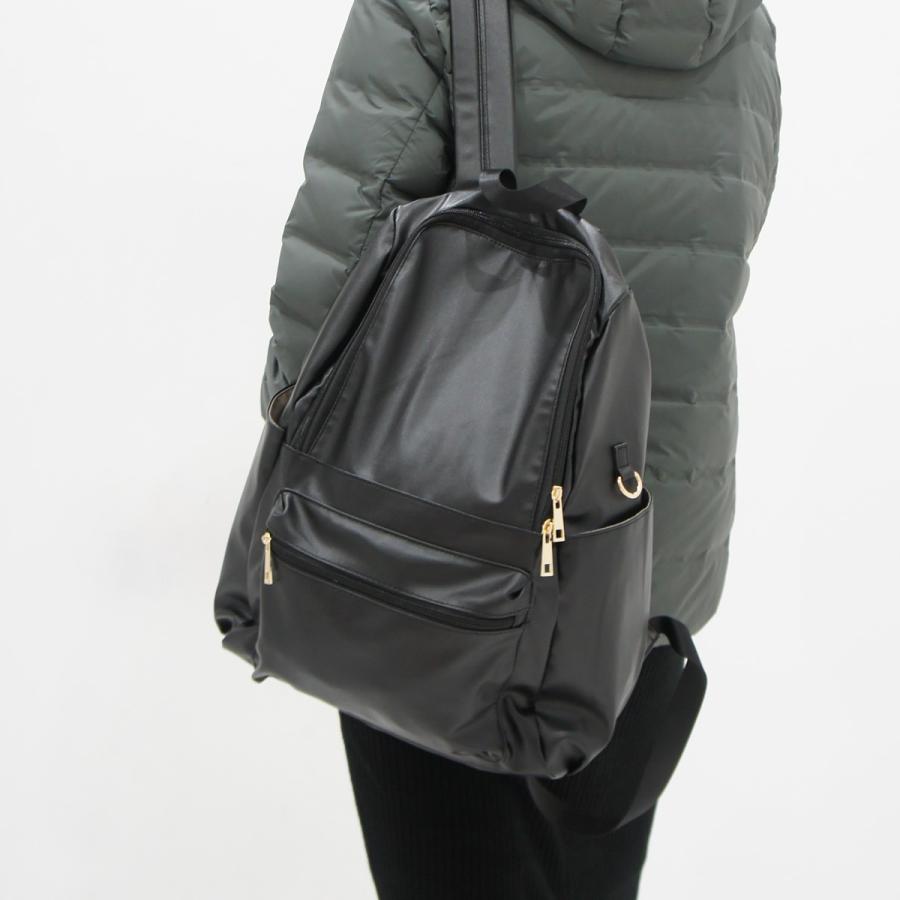 リュック レディース リュックサック バックパック 黒 ブラック シンプル おしゃれ 軽い 通勤 通学 B8 黒い服専門店ロンデルブラック 通販 Yahoo ショッピング