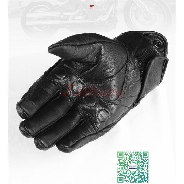山羊革 スマホ対応可能 本革手袋　メンズ　グローブ　レザーグローブ　レザー手袋　glove　バイク手袋　バイクグローブ　レーシンググローブ_7