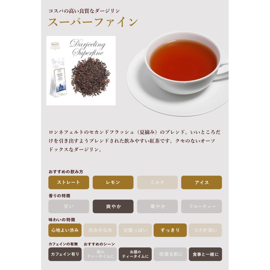 紅茶 ギフト ロンネフェルト ダージリン スーパーファイン 500g 夏摘み 紅茶 人気 おすすめ セカンドフラッシュ 茶園 農園 インド 高級_2