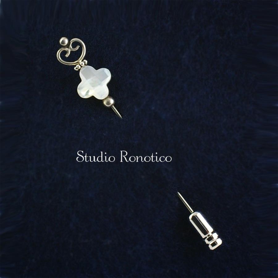ラペルピン ハットピン ピンブローチ ロノティコ Ronotico Silver925製