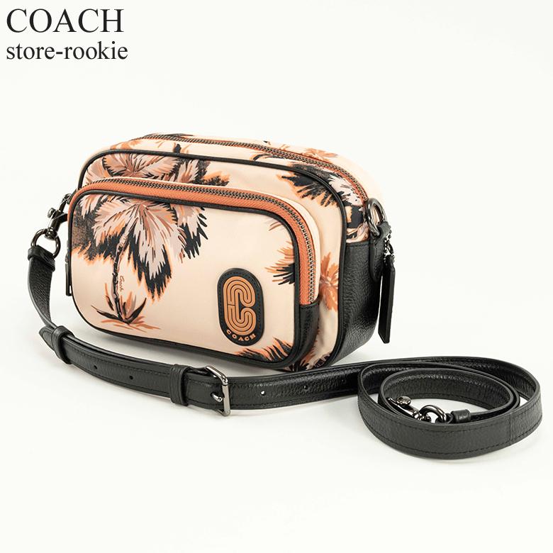 コーチ COACH ショルダーバッグ レディース アウトレット グローイングパームプリント コートクロスボディー 肩掛け 91113/ピーチ