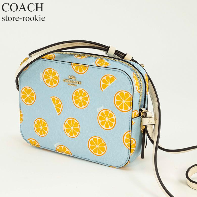 コーチ Coach ショルダーバッグ レディース アウトレット オレンジ プリント Pvc レザー ミニ カメラ バッグ 肩掛け ポシェット 3273 オレンジ ブルー Coach474 Store Rookie 通販 Yahoo ショッピング