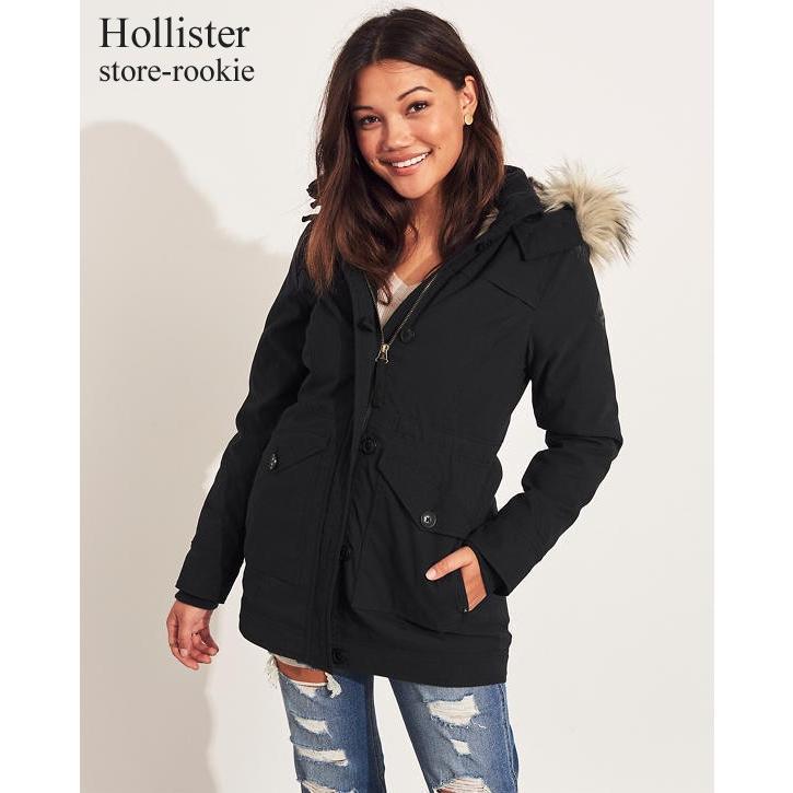 ホリスター ミリタリー モッズコート レディース 裏地 フェイクファー ラインドパーカー Hollister アウター ジャケット ブラック ブラウン Holli Lady548 Store Rookie 通販 Yahoo ショッピング