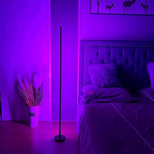 LVYUAN フロアライトフロアランプ 間接照明 おしゃれ スタンドライト RGB 変色 LED フロアスタンド リモコン 創意 北欧 和風 寝室 居｜room-109｜06