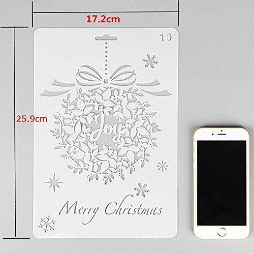 12枚 クリスマス ステンシル シート 図面テンプレート 絵の具セット 塗り絵 知育玩具 子供 男の子 女の子 小学生 ドローイングス 描画ルーラー S Room109 通販 Yahoo ショッピング