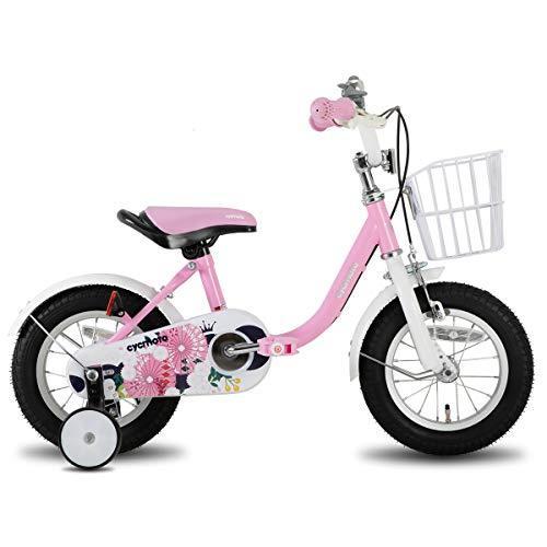 人気が高い Cycmoto 子供用自転車 2 3 4 5 6歳 12インチ 14インチ 16インチ 幼児用自転車 花と傘 ランニングバイク 誕生日プレゼント 子供 輝く高品質な Www Sei Ba Gov Br