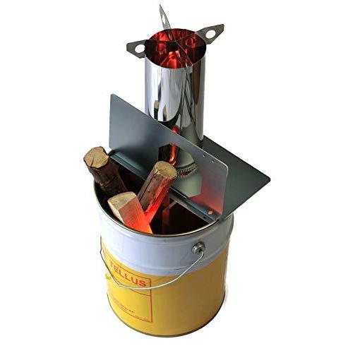 Liftoff ロケットストーブ 焚火缶 自作キット lペール缶ポン置き加工なし 煙が少なく良く燃える 薪ストーブ ペール缶とf12 S Room109 通販 Yahoo ショッピング