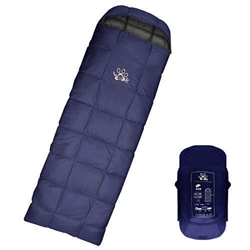 Loook 寝袋 ダウン シュラフ 封筒型 コンパクト 冬 冬用 車中泊 最低使用温度 25 1800g ネイビー S Room109 通販 Yahoo ショッピング