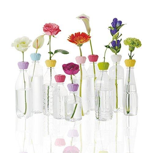 クレイ ペットボトルが水のこぼれない一輪挿しに花瓶になる Bottly Top Bijou ボトリートップ ビジュ 超お手軽フラワーベース エメラル S Room109 通販 Yahoo ショッピング