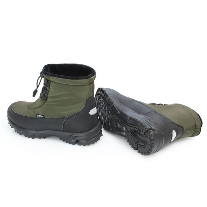 撥水加工 凹凸ソール 軽量 スノーブーツ レディース ローヒール 冬