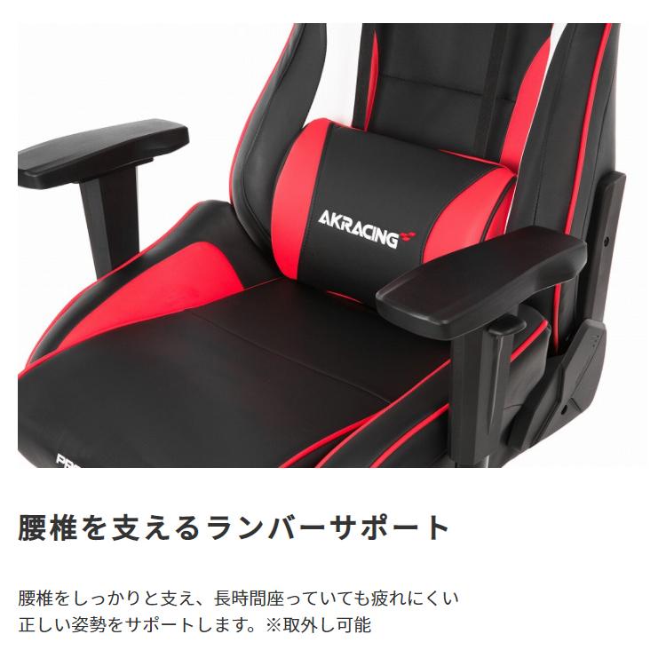 AKレーシング プロエックス ゲーミングチェア 4Dアジャスタブルアームレスト 180°リクライニング ロッキング AKRacing Pro-X V2の画像