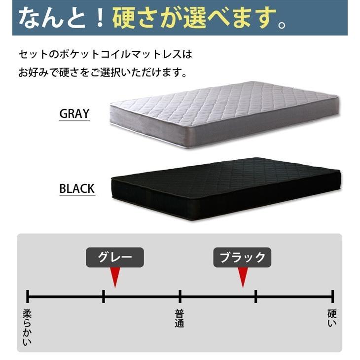 ベッド ローベッド 北欧 風 ローグ シングルサイズ 棚付 コンセント付