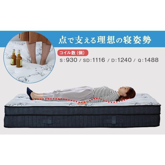 ワンランク上の寝心地 アンサンブルポケットコイルマットレス ダブル D