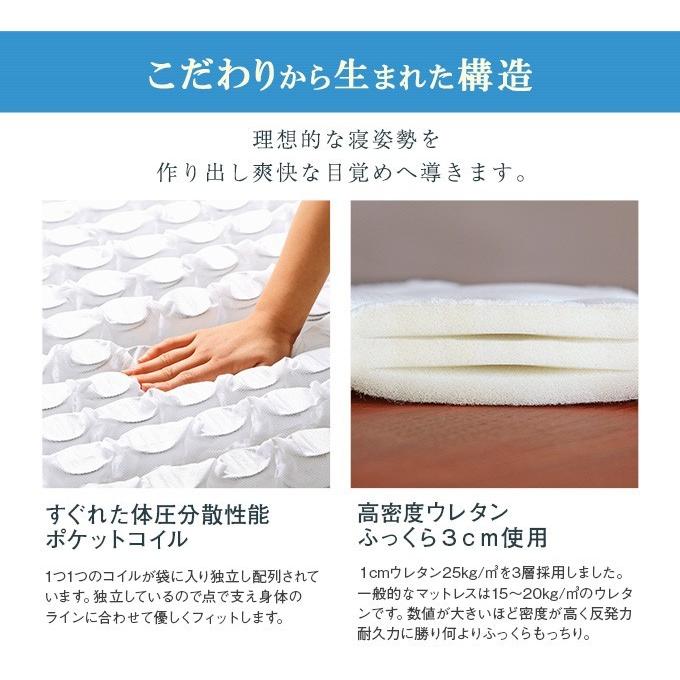 ワンランク上の寝心地 アンサンブルポケットコイルマットレス クイーン