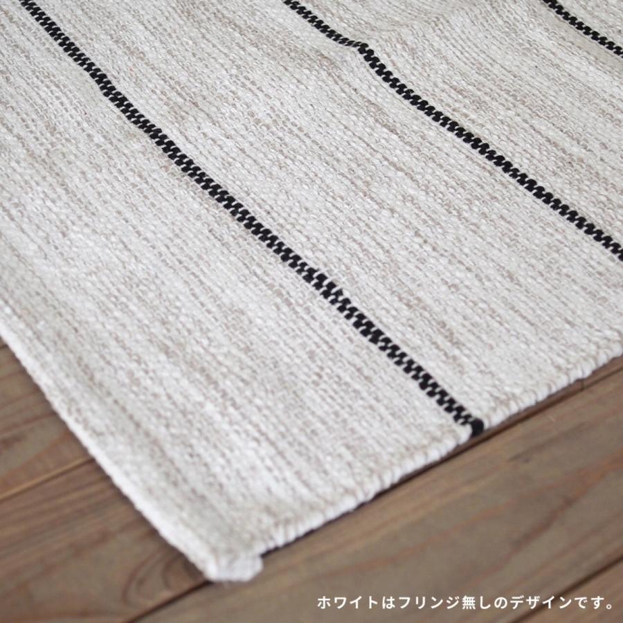 MOMONATURAL コットンラグ2点セット　白黒ライン MOMONATURAL コットンラグ2点セット 白黒ライン MOMO NATURAL