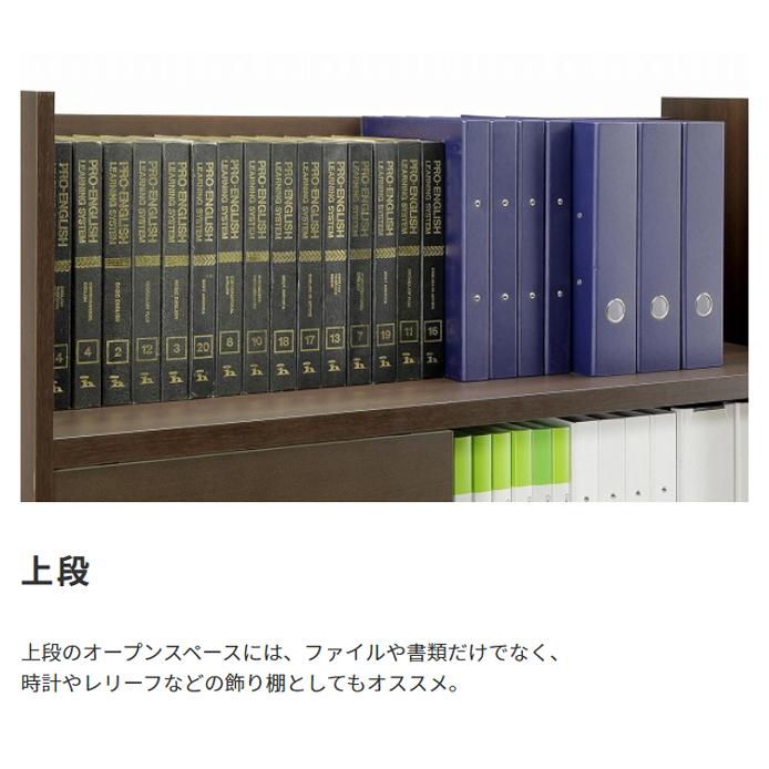 国産 キャビネット 引き戸 可動棚付き 扉付き 書庫 木製 収納 棚
