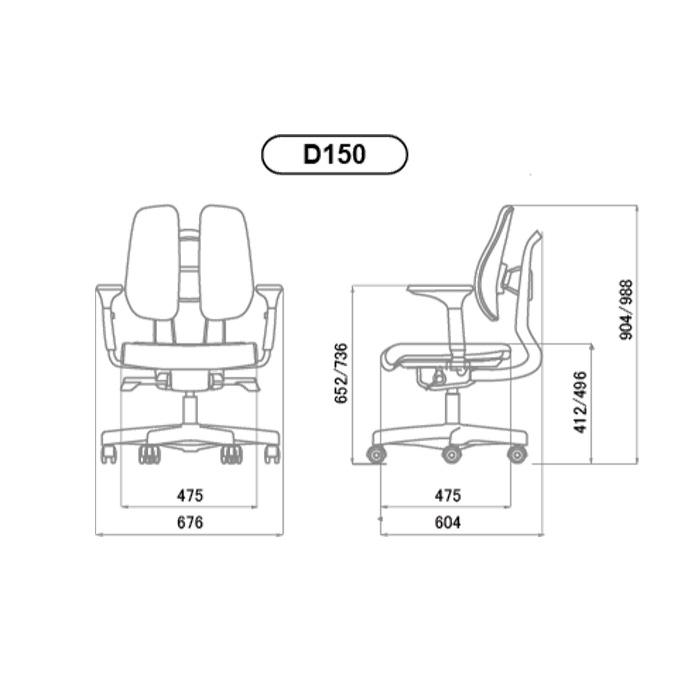 デュオレスト D150 オフィスチェア 肘付き DUOREST 正規販売保証 椅子 チェア リクライニング 人間工学 テレワーク 在宅｜room-cr｜22