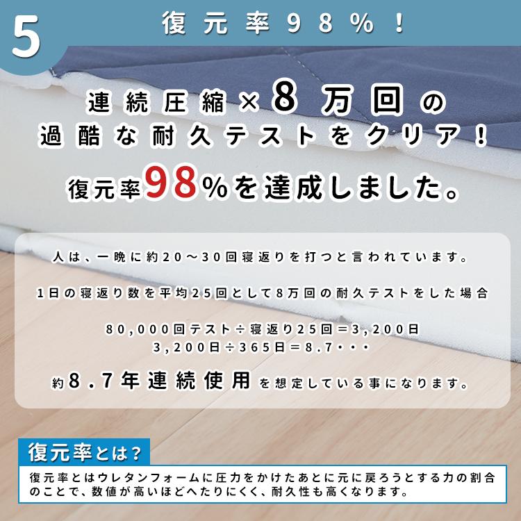 マットレス 三つ折りマットレス ウレタンマットレス シングル シングルサイズ ウレタン 10cm 3つ折り S コムズ COMSS｜room-cr｜12