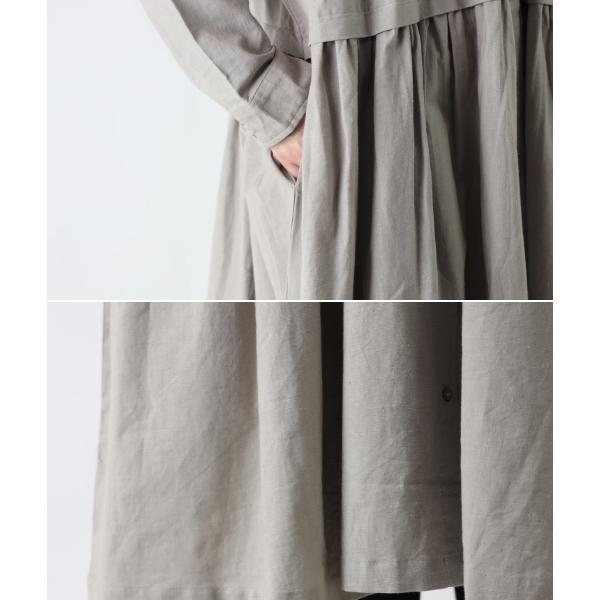 Sale! 4950円→20%OFF】ワンピース コットン リネン フリル襟 ゆったり