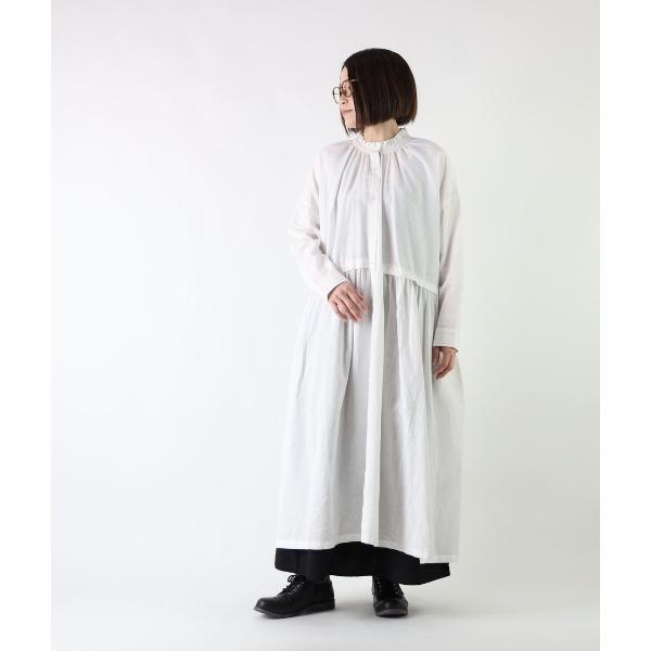 Sale! 5170円→20％OFF】ワンピース コットン リネン フリル襟