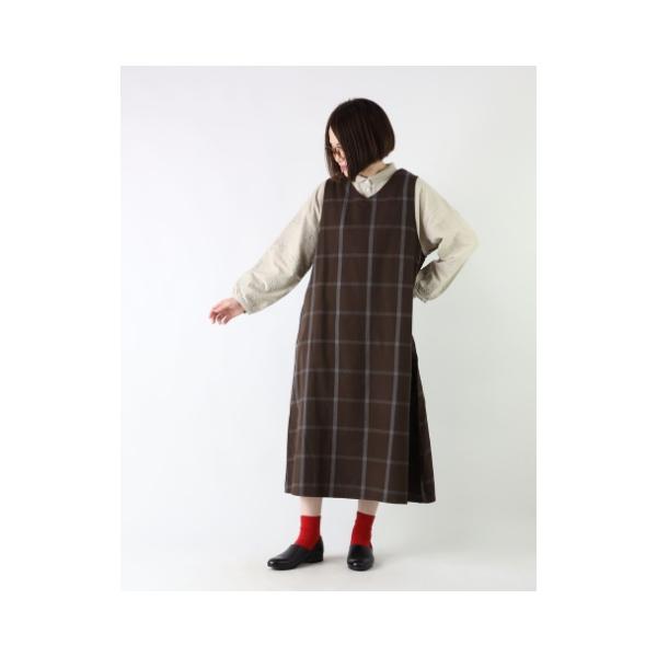 SALE チュニック シャツチュニック フランネル コットン 刺繍 長袖 前