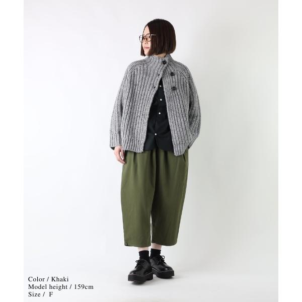 CUORE STORE クオーレスア パンツ タック コクーン 綿 コットン 綿100