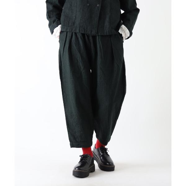 SO エスオー パンツ SB-1784 カーブパンツ ゆったり ウエストゴム 麻 綿 セットアップ レディース ナチュラル カジュアル 大人ナチュラル 無地 千鳥 春 夏 | SO(ファッション) | 09