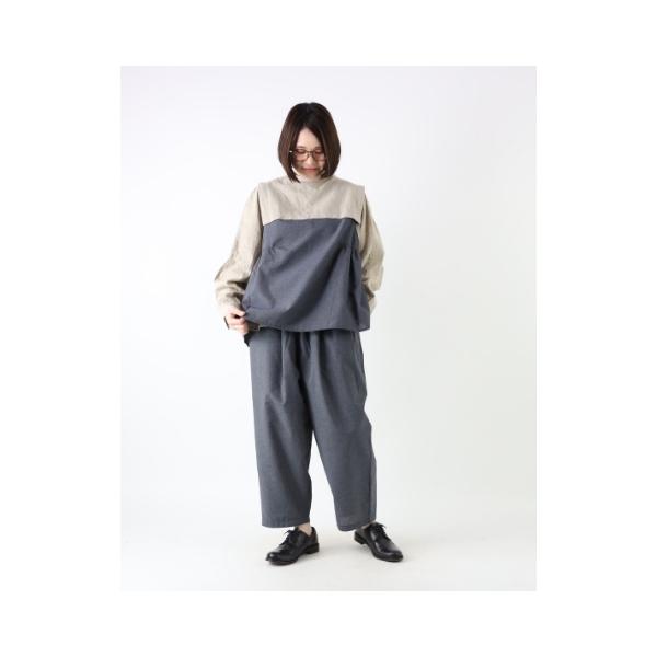 Sale! 3520円→20%OFF!】ブラウス セーラーカラー 長袖 綿 コットン 麻