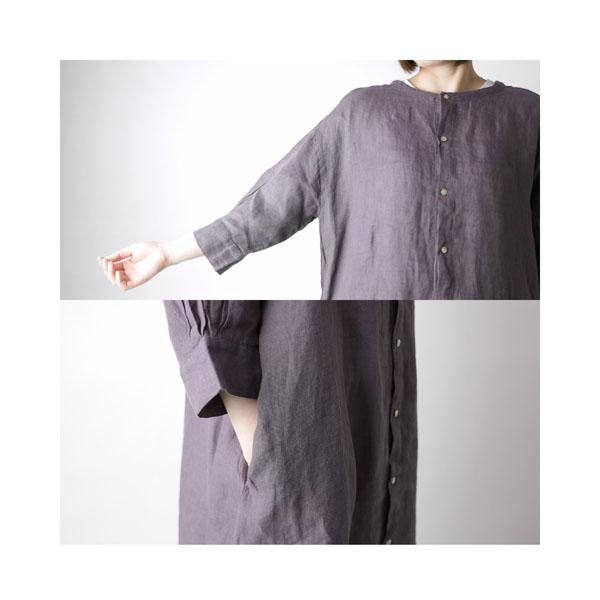 08Mab ゼロハチマブ ワンピース CF-423HF747 麻 リネン