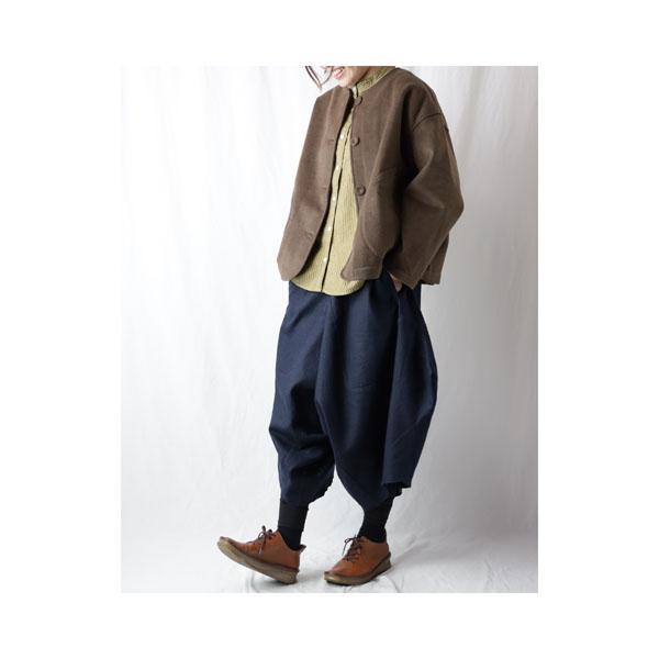 変形パンツ レディース サルエルパンツ ハーフ丈 変形 パンツ