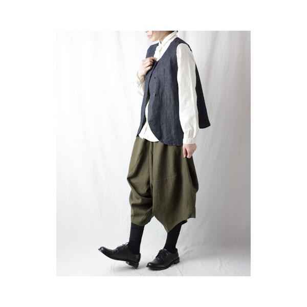 変形パンツ レディース サルエルパンツ ハーフ丈 変形 パンツ