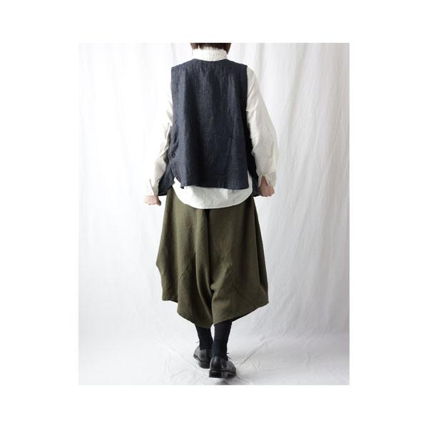 変形パンツ レディース サルエルパンツ ハーフ丈 変形 パンツ
